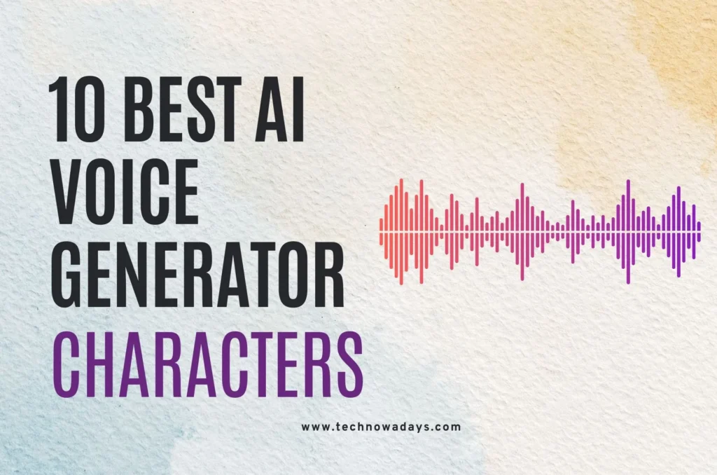 AI voice generator characters